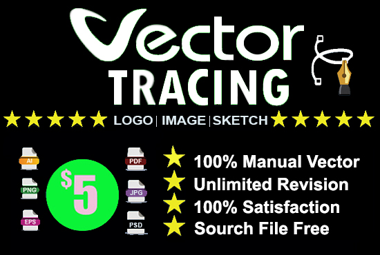 Vector Tracing Vectorize Redesign Redraw Logo 550x370 Vector Tracing Vectorize Redesign Redraw Logo