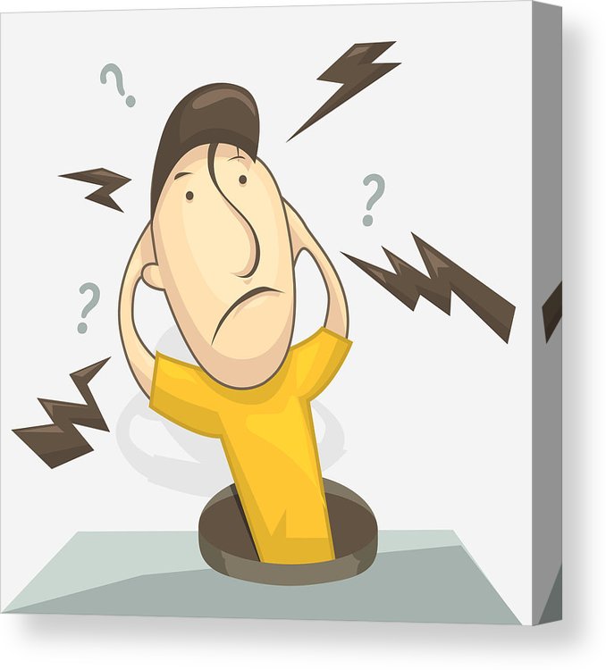 678x750 Man With A Question What's Going On Or Why Faces Vector