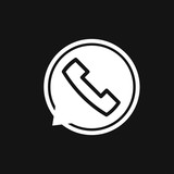 160x160 Telephone Icon, Whatsapp Icon Vector Sign Symbol For Design Stock