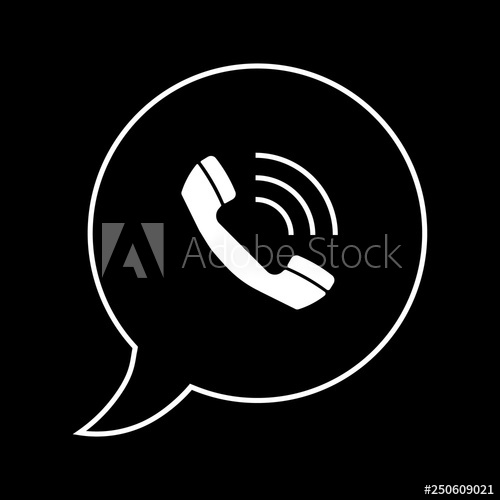 500x500 Telephone Icon Vector, Whatsapp Logo Symbol Phone Pictogram, Flat