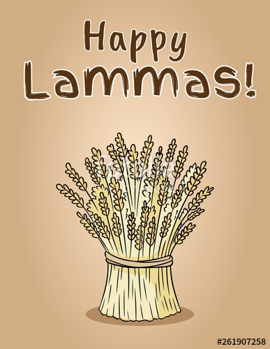 387x500 Happy Lammas Sheaf Of Wheat Hay Bundle Stock Image And Royalty