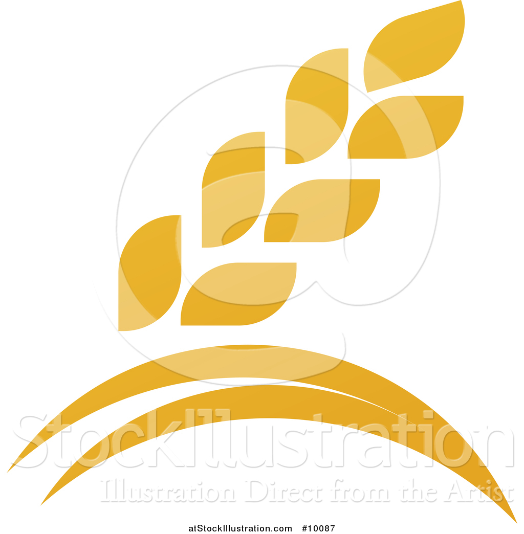 1024x1044 Vector Illustration Of A Golden Wheat Grain And Arches Design