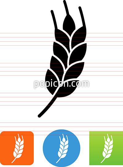 400x541 Vector Wheat Icon