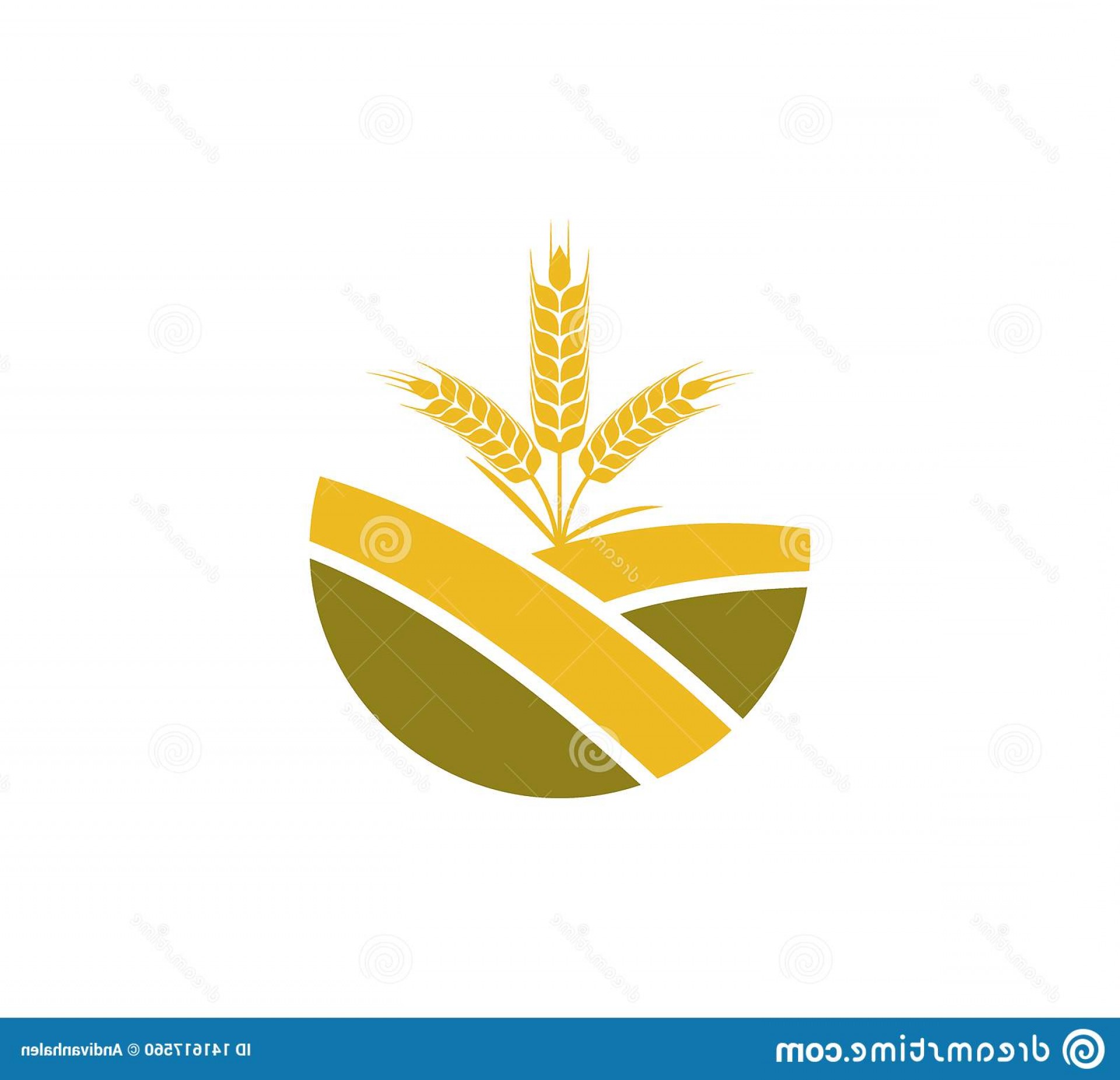 1920x1852 Wheat Nettle Top Field Farm Vector Icon Logo Design Template Image