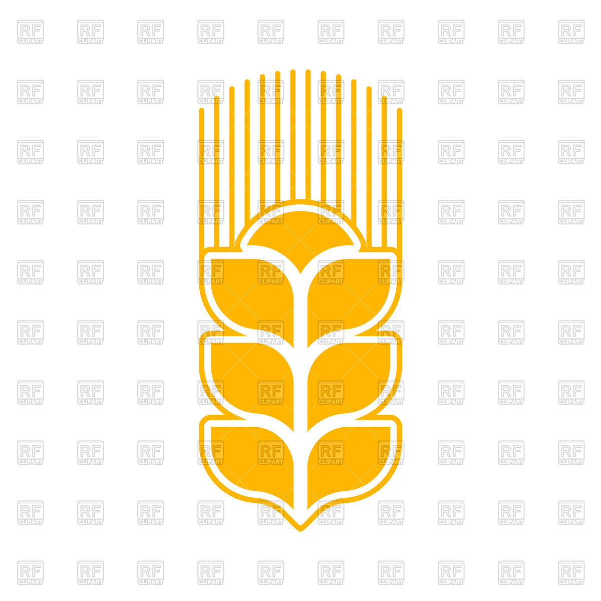 1200x1200 Wheat Logo Abstract Vector Image Of Icons And Emblems Popaukropa
