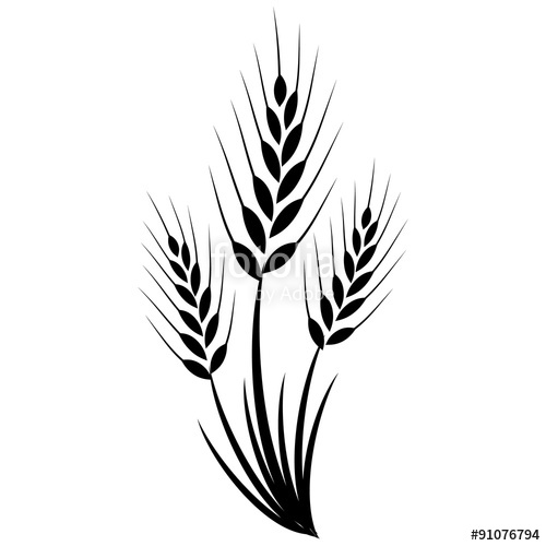 500x500 Wheat Grass Green Icon Juice Black Logo, Banner, Frame For Stock