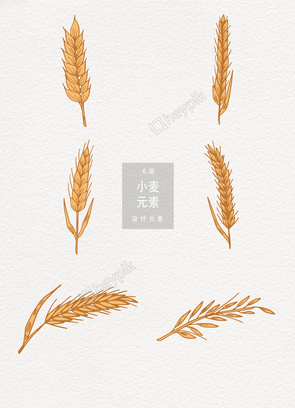 1024x1416 Download Free Png Hand Drawn Wheat Design Elements Free