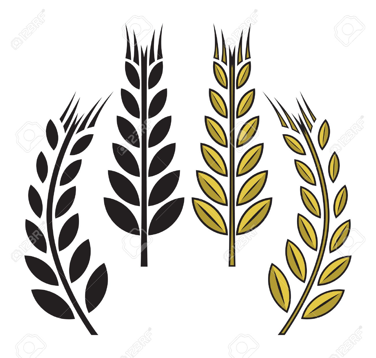 1300x1238 Wheat Icon Vector