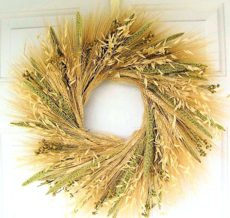 800x758 Wheat Wreath Larger Image Wheat Wreath Vector Free