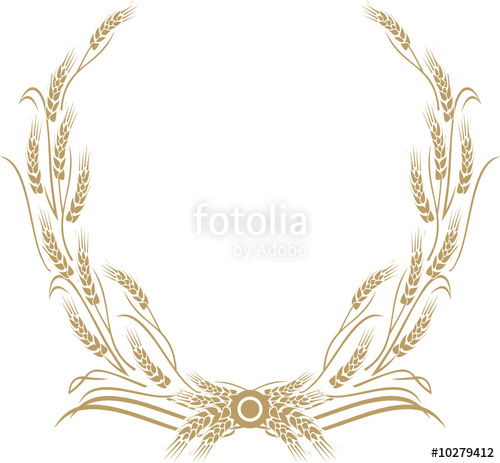 500x463 Wheat Wreath Stock Image And Royalty Free Vector On Fotolia