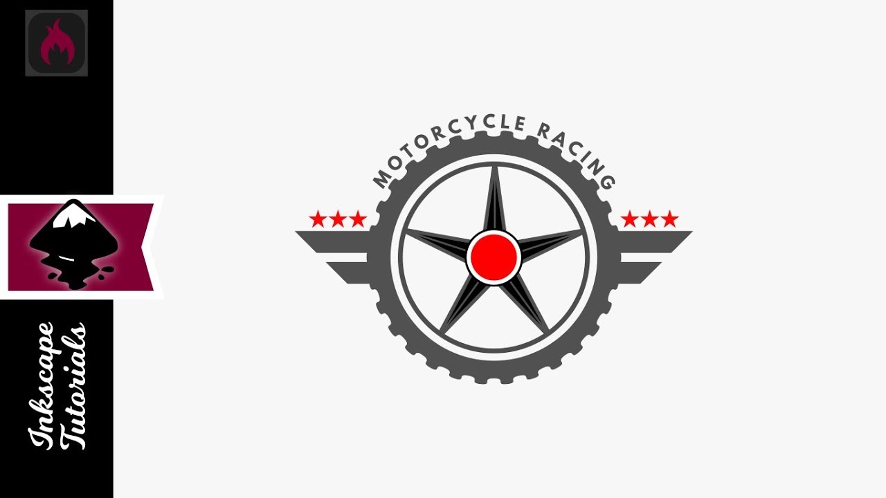 1280x720 Inkscape Tutorial Motorcycle Racing Vector Wheel Logo