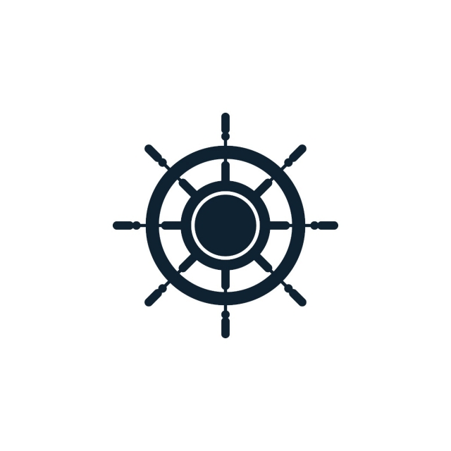 640x640 Ship Wheel Logo Icon Design Template Vector Template For Free