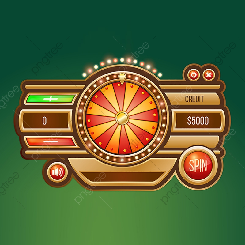 800x800 Vector Cartoon Illustration Of A Glowing Wheel Fortune, Play
