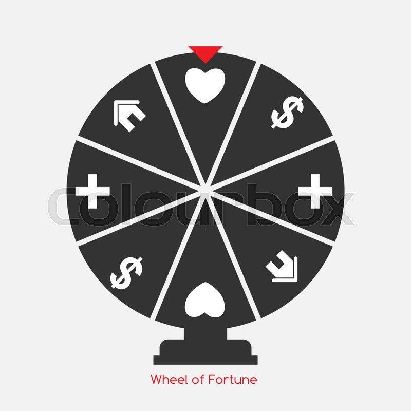 800x800 Wheel Of Fortune, Lucky Icon With Stock Vector Colourbox