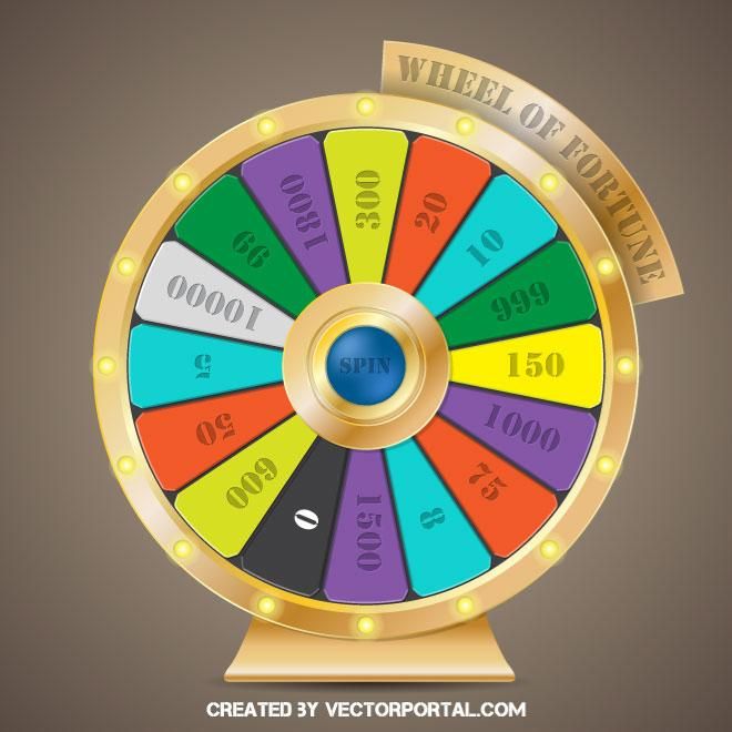 660x660 Wheel Of Fortune Vector Image Various Vectors Free Vector