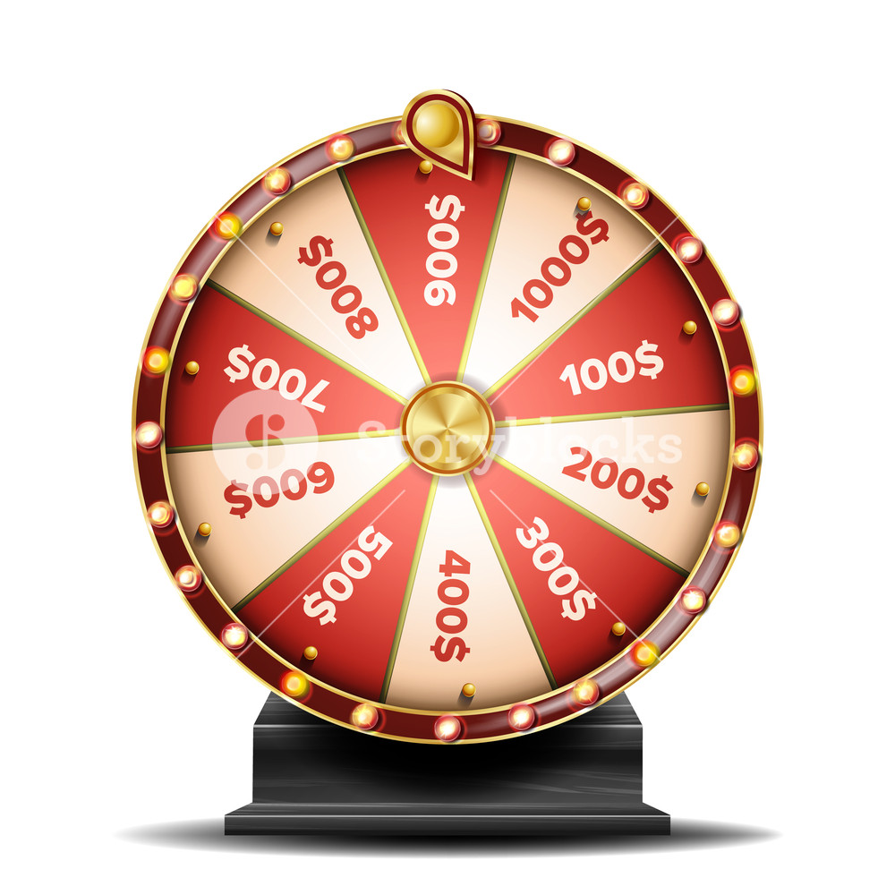 1000x1000 Fortune Wheel Vector Spinning Lucky Roulette Lottery Luck
