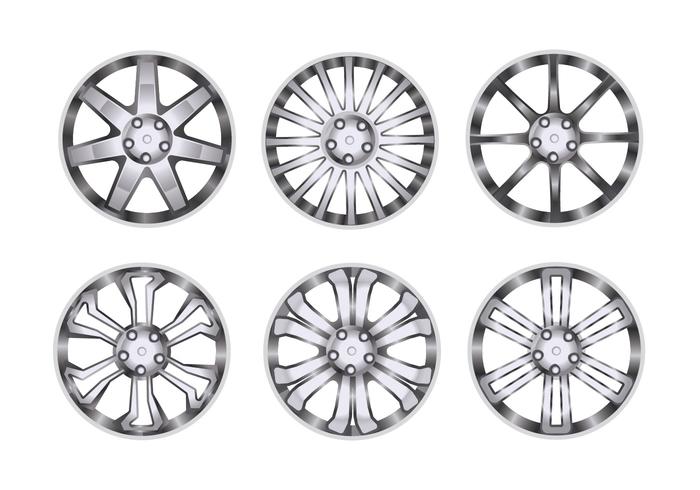 700x490 Sport Wheel With Chrome Rim Vectors