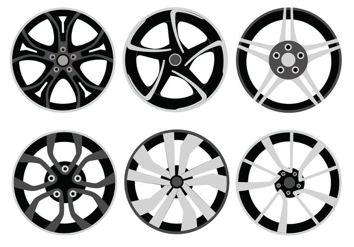 700x490 Alloy Wheels Vector Pack