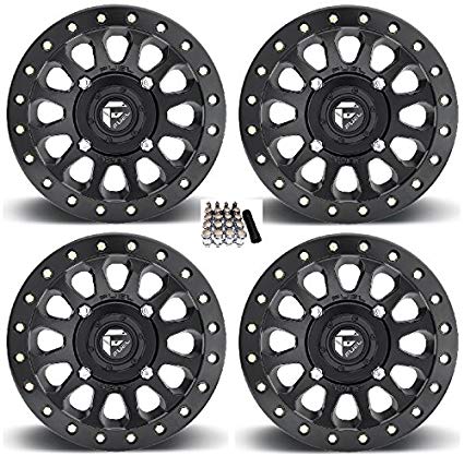 425x418 Fuel Vector Beadlock Utv Wheels Black Polaris Rzr