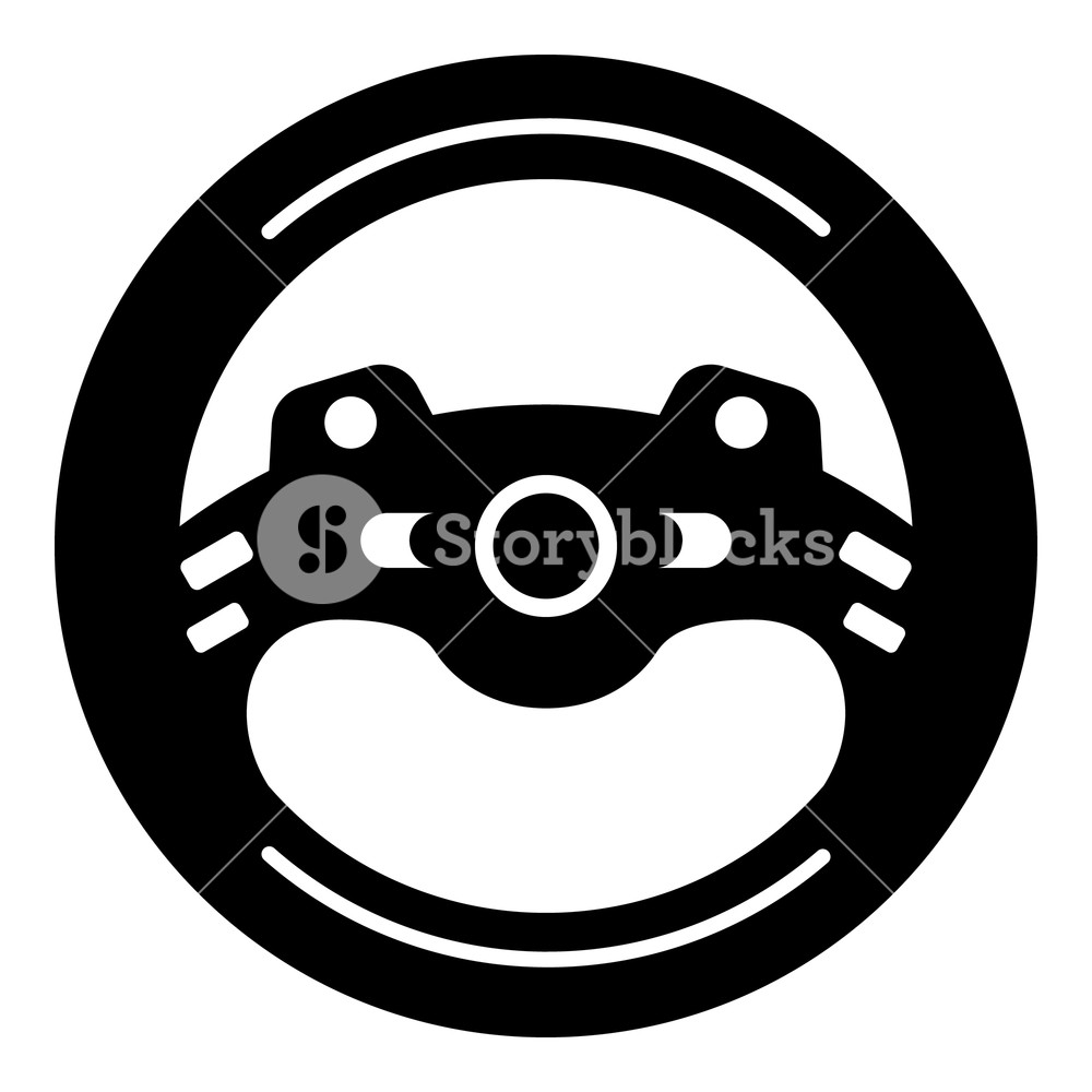 1000x1000 Steering Wheel Icon Simple Illustration Of Steering Wheel Vector
