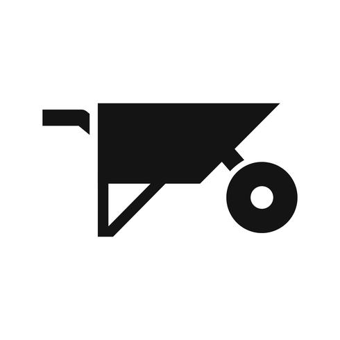 490x490 Wheelbarrow Vector Icon
