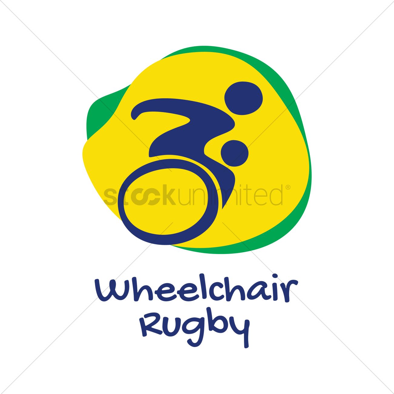 1300x1300 Wheelchair Rugby Icon Vector Image