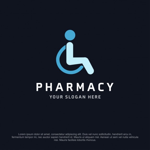 Pharmacy Logo With A Person In A Wheelchair Vector Free Download 626x626 Pharmacy Logo With A Person In A Wheelchair Vector Free Download