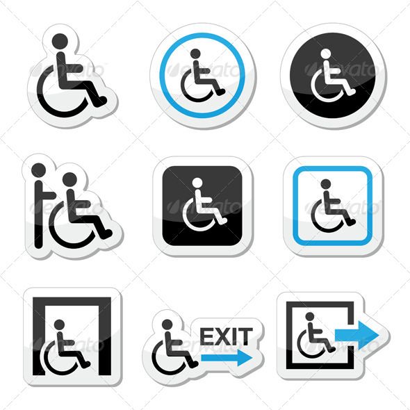 Disability, Wheelchair R Vector 590x590 Disability, Wheelchair R Vector