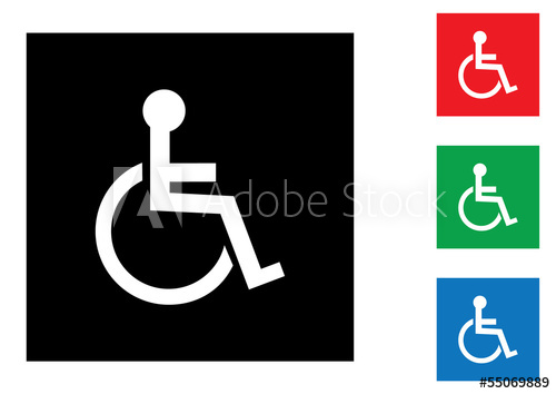 Wheelchair Handicapped Symbol Icons 500x354 Wheelchair Handicapped Symbol Icons