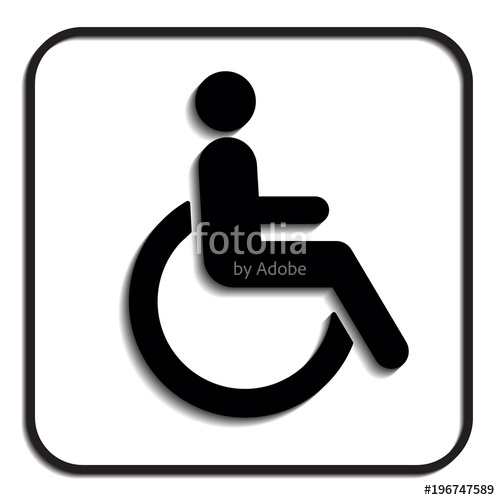 Disabled Wheelchair Icon, Isolated On White Disable Symbol Logo 500x500 Disabled Wheelchair Icon, Isolated On White Disable Symbol Logo