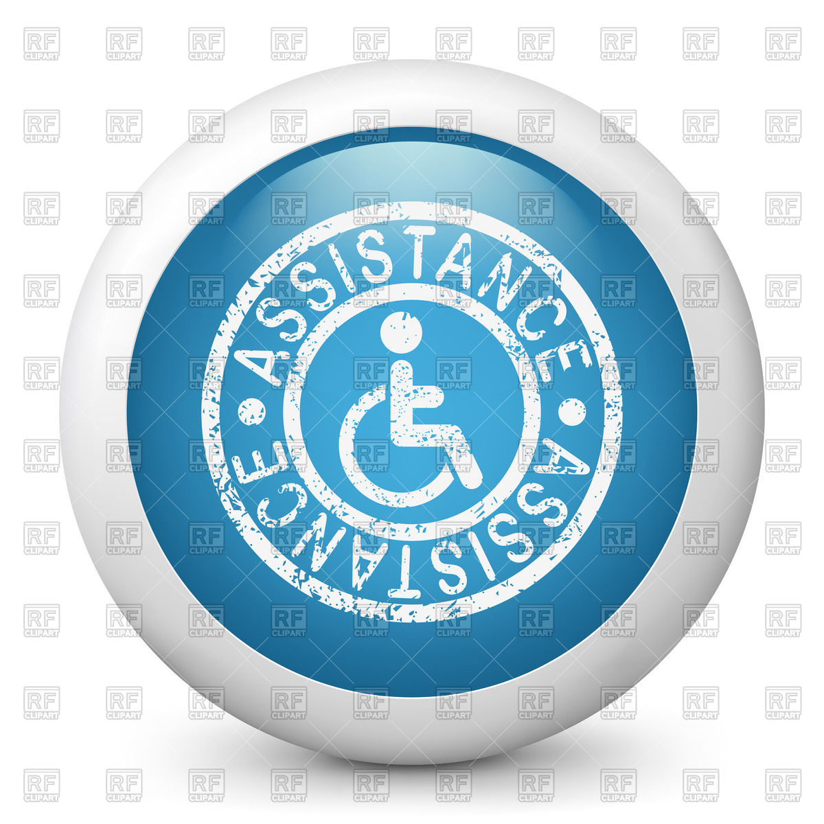 Handicap Assistance Stamp 1200x1200 Handicap Assistance Stamp