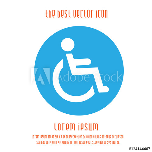 Wheelchair Icon On Blue Background Disabledhandicap Symbol 500x500 Wheelchair Icon On Blue Background Disabledhandicap Symbol