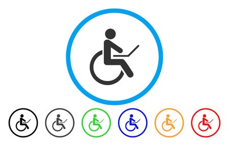 Wheelchair Rounded Icon Vector Illustration Style Is A Grey Flat 450x288 Wheelchair Rounded Icon Vector Illustration Style Is A Grey Flat