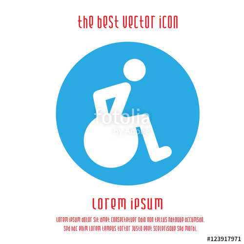 Wheelchair Vector Icon Disabled Handicap Isolated Simple Symbol 500x500 Wheelchair Vector Icon Disabled Handicap Isolated Simple Symbol