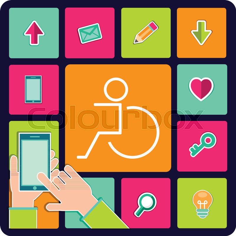 Disabled Person, Handicap Icon Stock Vector Colourbox 800x800 Disabled Person, Handicap Icon Stock Vector Colourbox