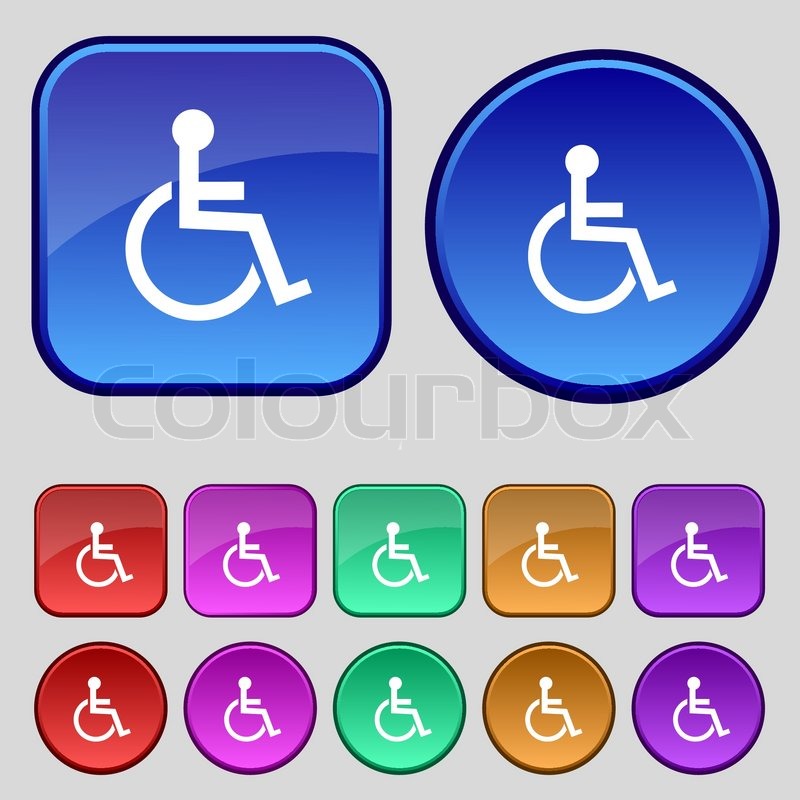 Disabled Sign Icon Human On Stock Vector Colourbox 800x800 Disabled Sign Icon Human On Stock Vector Colourbox
