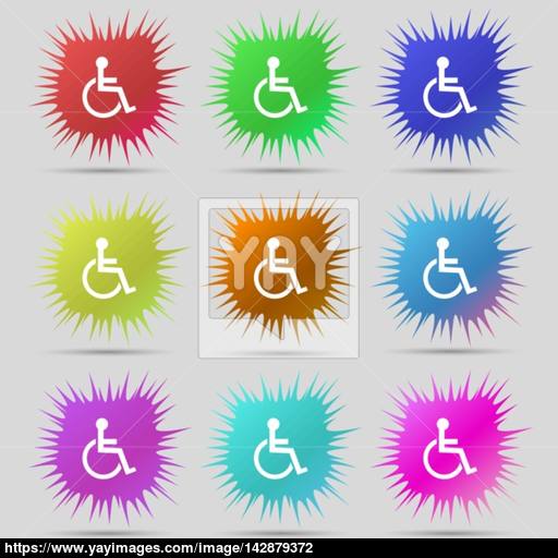 Disabled Sign Icon Human On Wheelchair Symbol Handicapped 512x512 Disabled Sign Icon Human On Wheelchair Symbol Handicapped