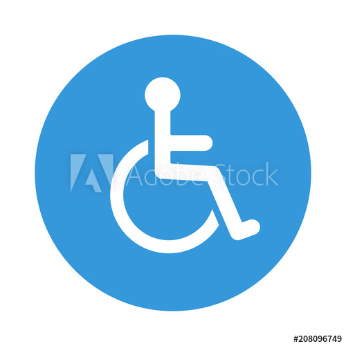 Disabled Wheelchair Icon Disable Symbol Vector 500x500 Disabled Wheelchair Icon Disable Symbol Vector
