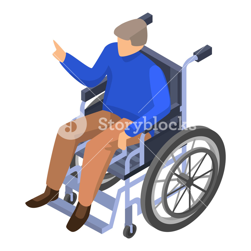 Invalid Man In Wheelchair Icon Isometric Of Invalid Man 1000x1000 Invalid Man In Wheelchair Icon Isometric Of Invalid Man