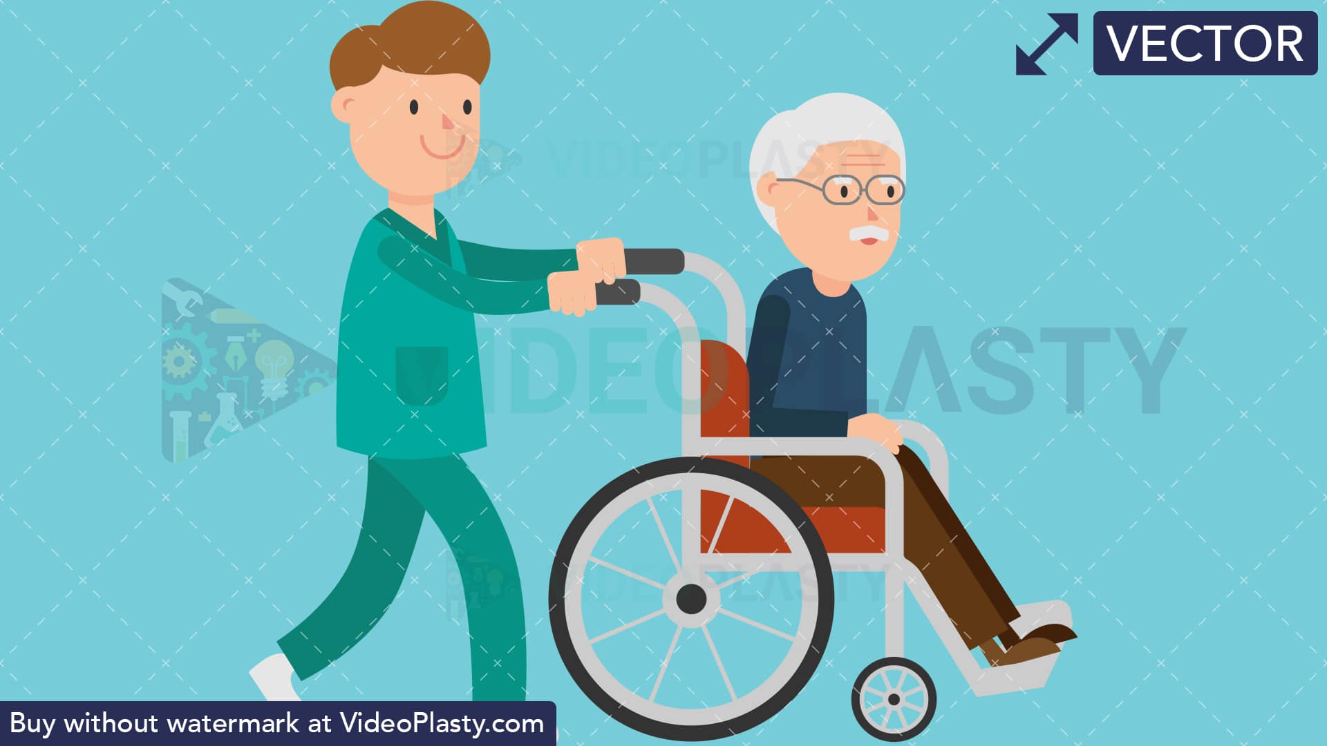 Nurse Pushing A Patient On A Wheelchair 1920x1080 Nurse Pushing A Patient On A Wheelchair