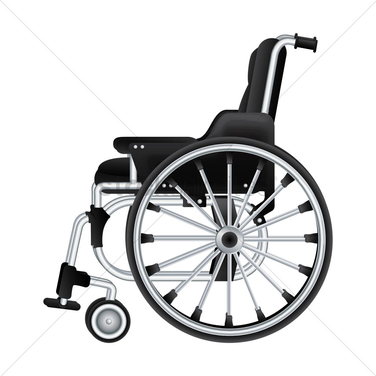 Wheelchair Vector Image 1300x1300 Wheelchair Vector Image