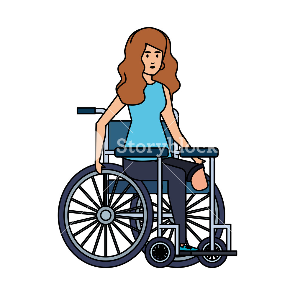 Young Woman In Wheelchair Vector Illustration Design Royalty Free 1000x1000 Young Woman In Wheelchair Vector Illustration Design Royalty Free