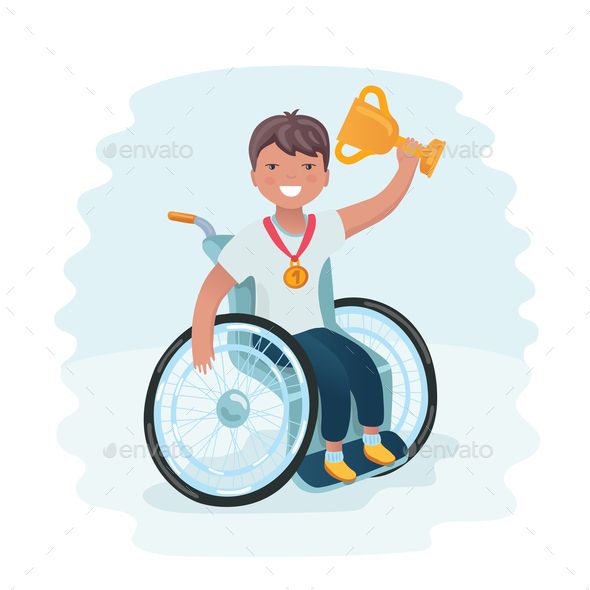 Cartoon Illustration Of A Boy In A Wheelchair 590x590 Cartoon Illustration Of A Boy In A Wheelchair