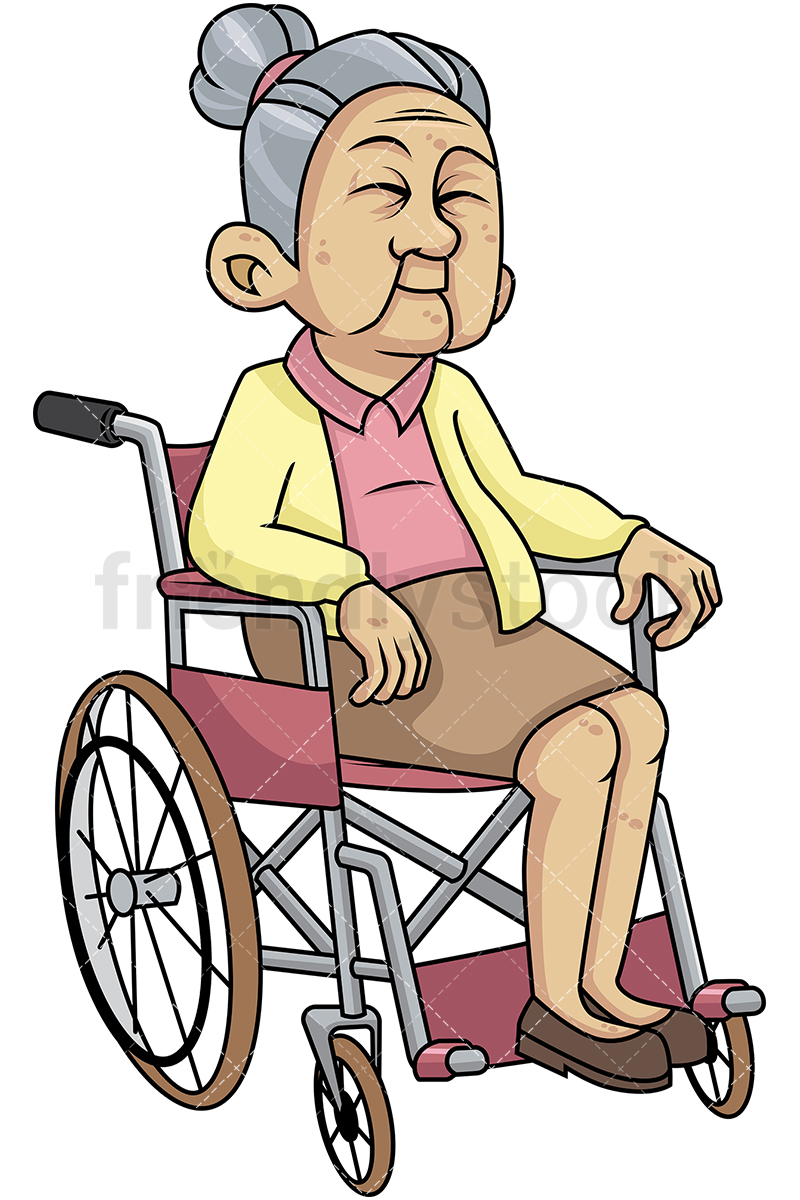 Disabled Old Woman In Wheelchair Cartoon Vector Clipart 800x1200 Disabled Old Woman In Wheelchair Cartoon Vector Clipart