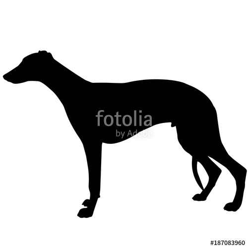 500x500 Whippet Silhouette Vector Graphics Stock Image And Royalty Free