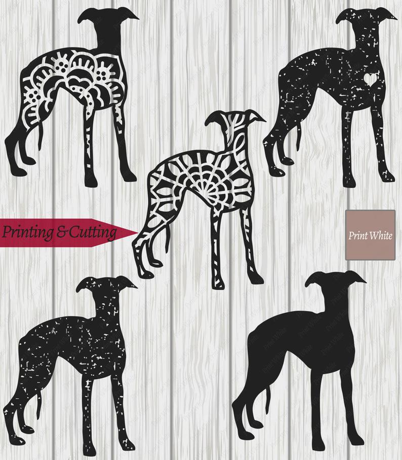 794x907 Whippet Whippet Sublimation Design Mandala Greyhound Etsy