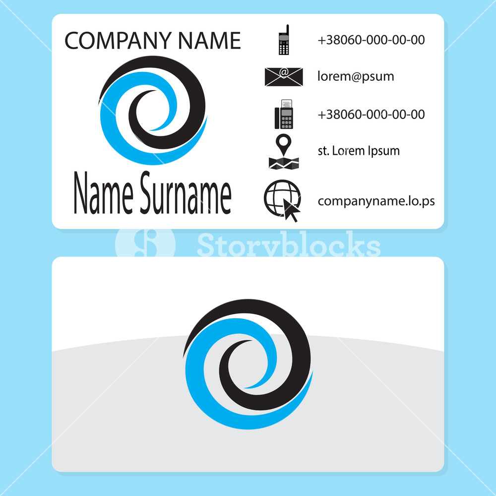 1000x1000 Business Card With Logo Whirlpool Branding Business Card Template