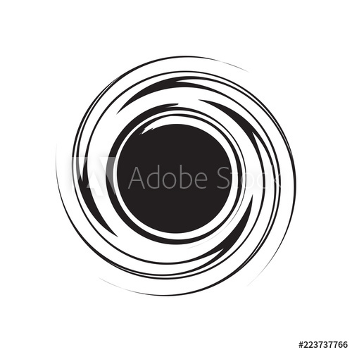 500x500 Whirlpool Circle Grunge Element For Design Vector Illustration