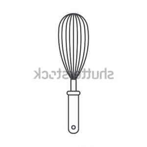 300x300 Whisk Kitchen Utensil Monochrome Silhouette Vector Cultracing