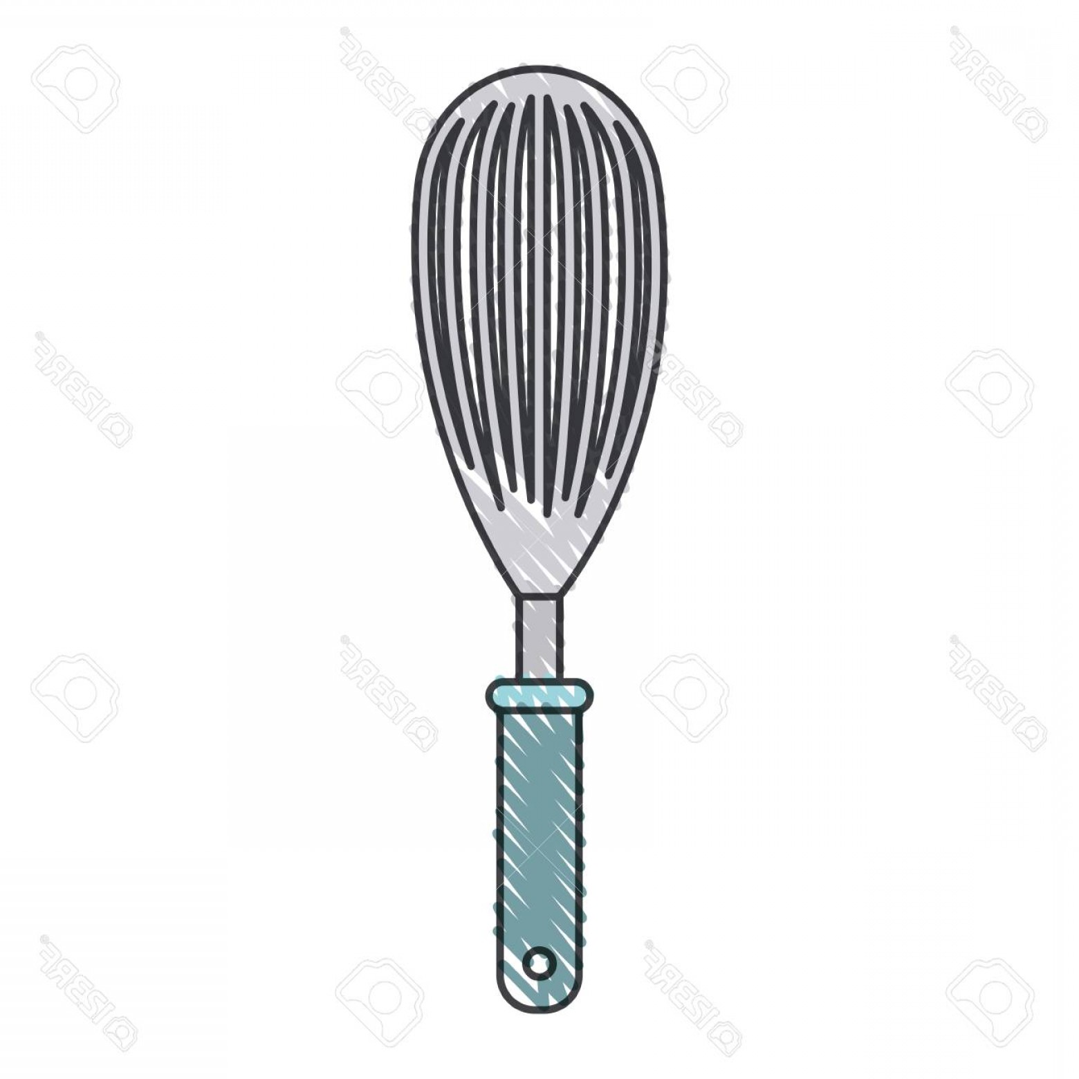 1560x1560 Photostock Vector A Whisk Kitchen Utensil Colored Crayon